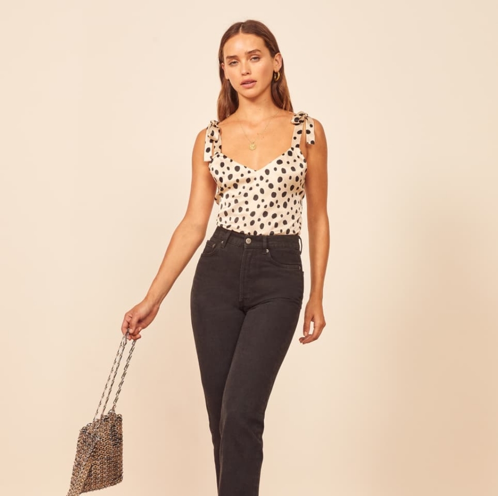Reformation Bellisma Silk Top